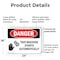 Signmission This Machine Starts Automatically Danger Sign, Plastic, 24in W x 18in L, 2PK OS-2PACK-DS-P-1824-L-1590 - alternate 4